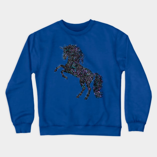 Unicornio con constelación Crewneck Sweatshirt by magenta-dream